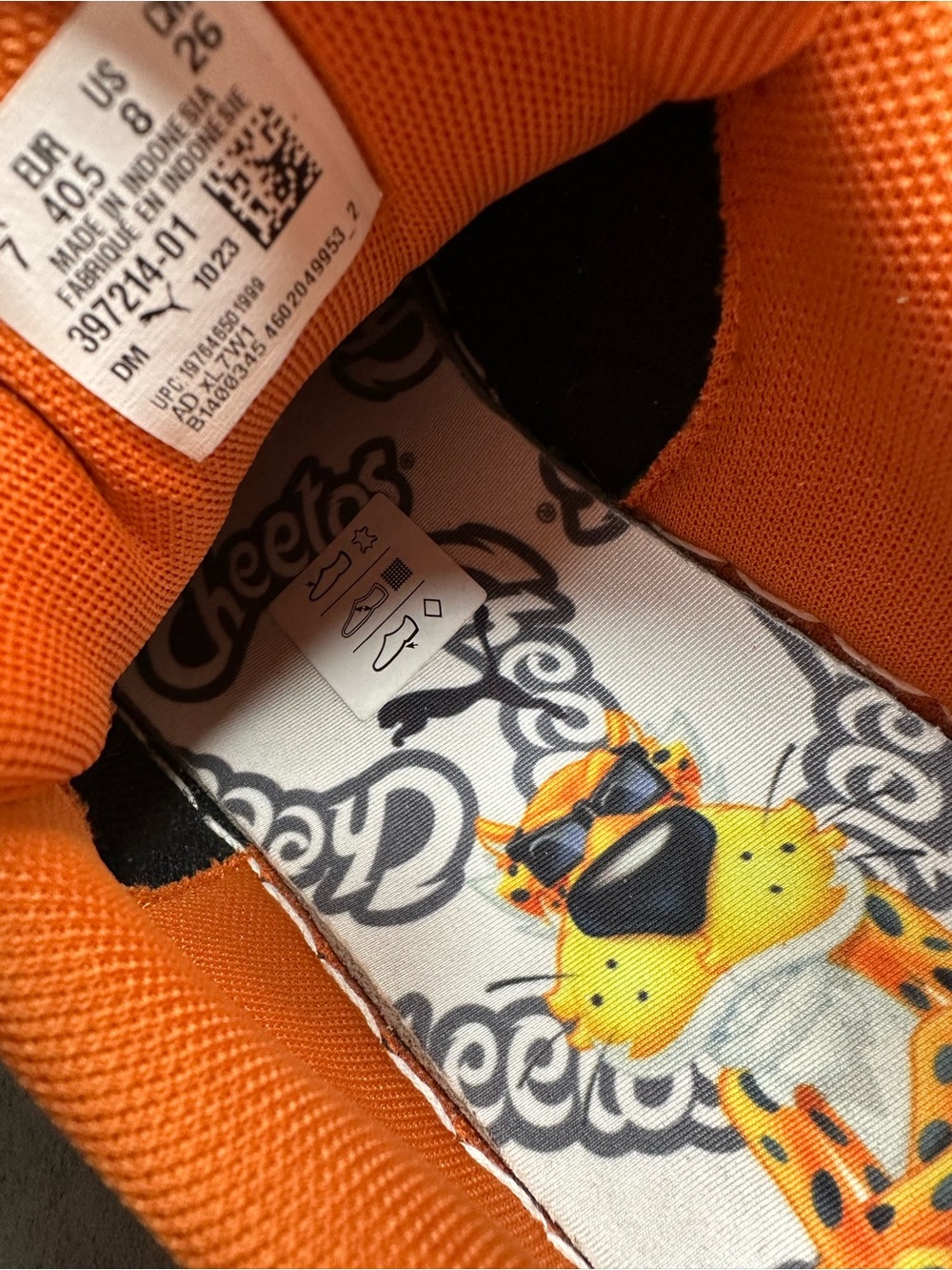 Puma Orange Suede Cheetah-Print Low-Top Sneakers - Picture 8 of 12